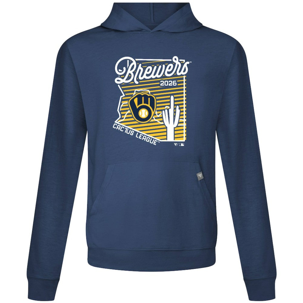 Milwaukee Brewers Levelwear Sunrise Relay Hoodie Navy