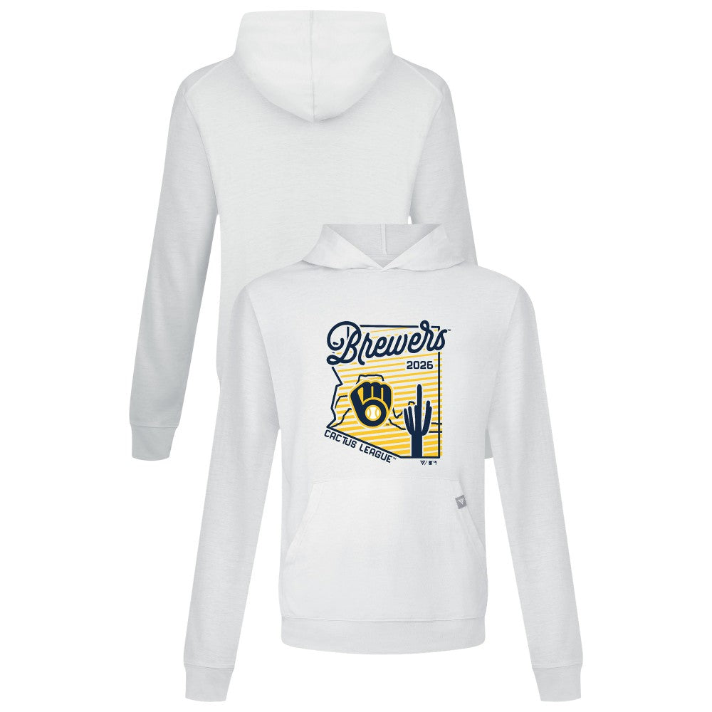 Milwaukee Brewers Levelwear Sunrise Relay Hoodie White