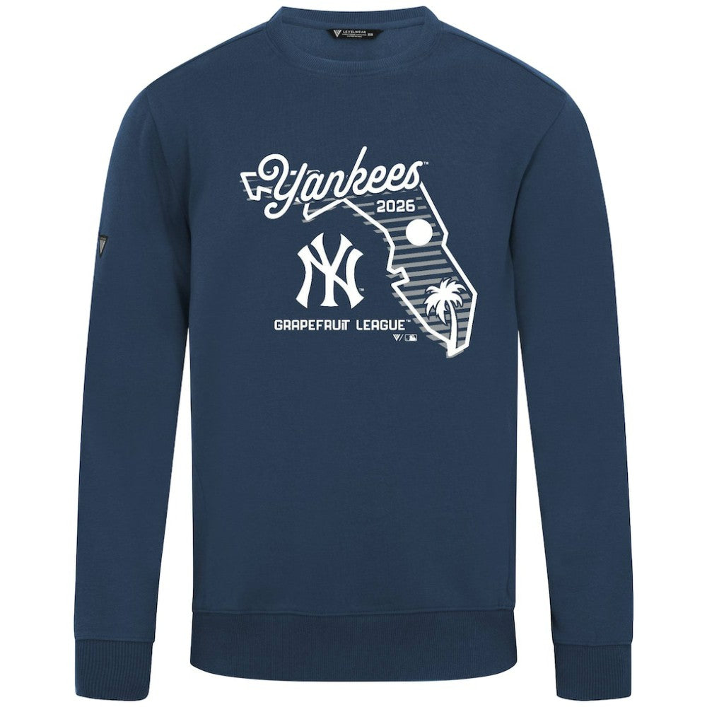 New York Yankees Levelwear Zane Sunrise Sweatshirt Navy