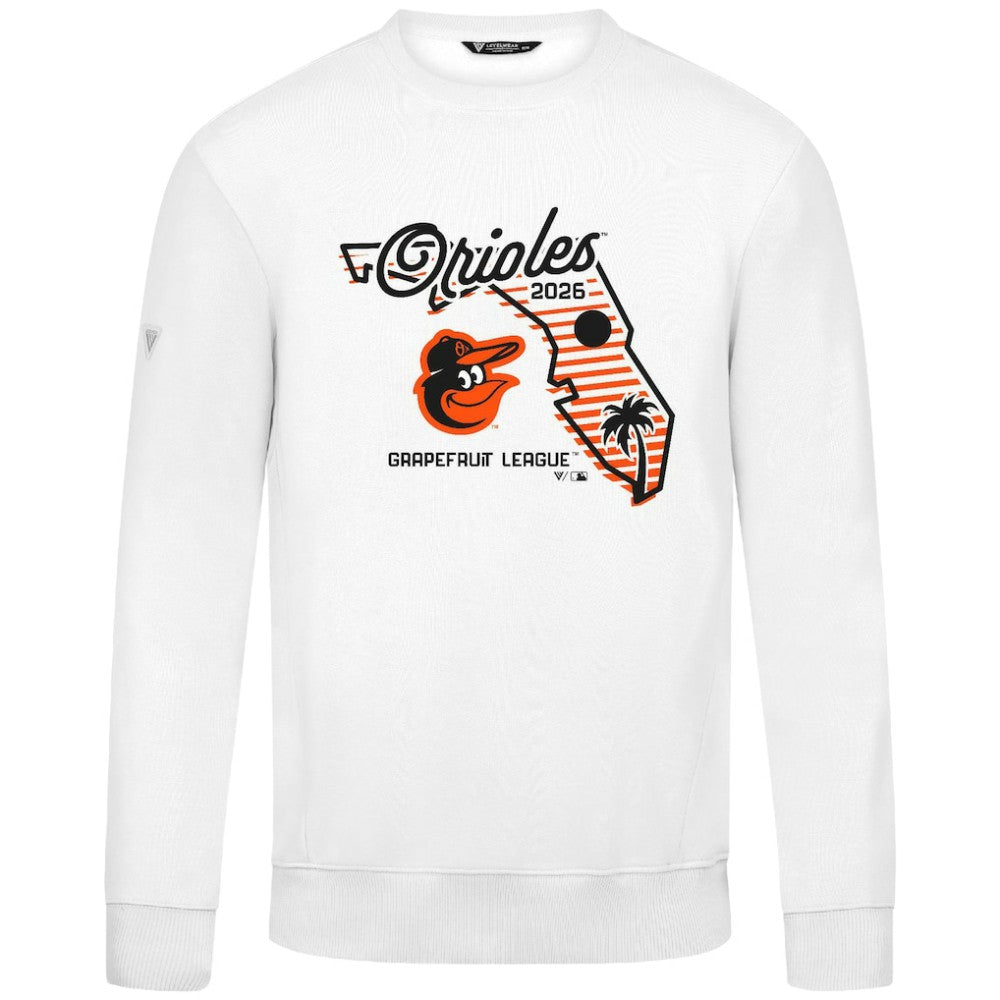 Baltimore Orioles Levelwear Zane Sunrise Sweatshirt White
