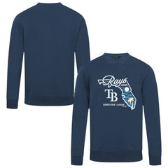 Tampa Bay Rays Levelwear Zane Sunrise Sweatshirt Navy