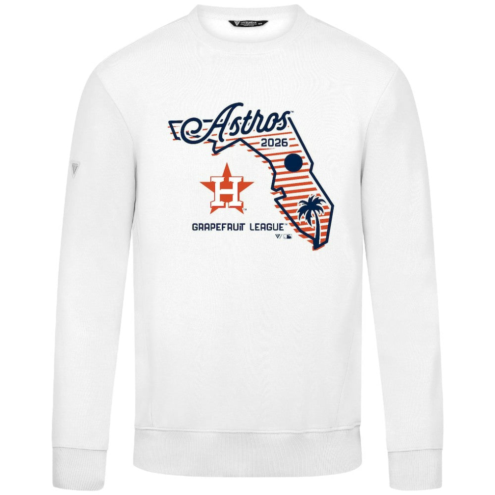 Houston Astros Levelwear Zane Sunrise Sweatshirt White