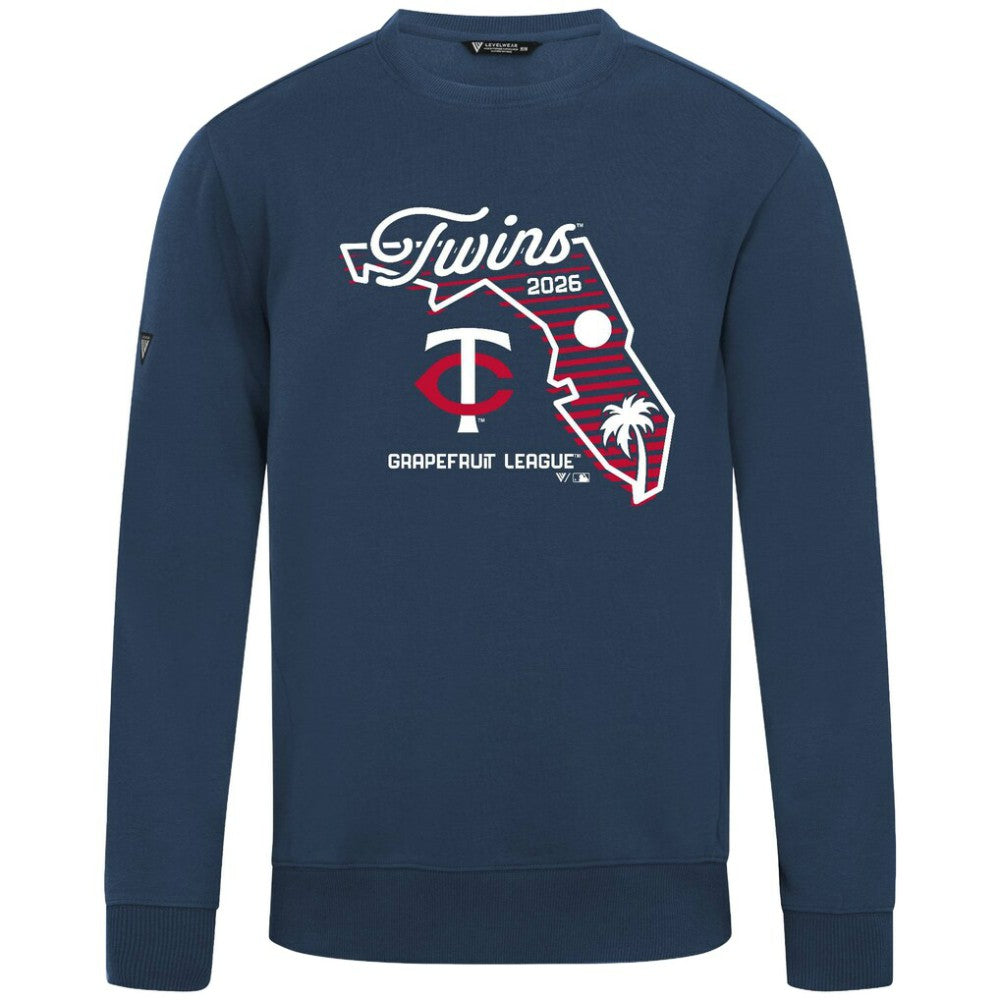Minnesota Twins Levelwear Zane Sunrise Sweatshirt Navy