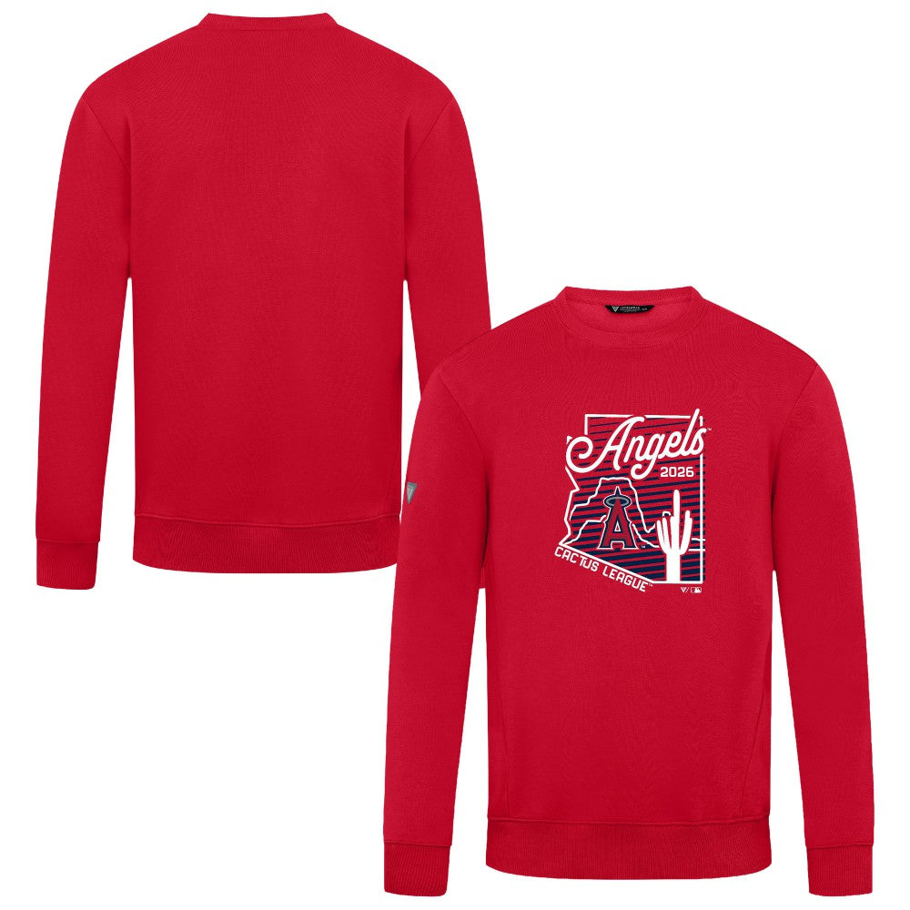 Los Angeles Angels Levelwear Zane Sunrise Sweatshirt Red