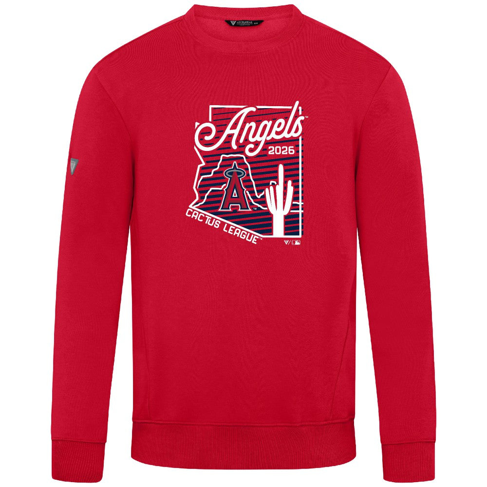 Los Angeles Angels Levelwear Zane Sunrise Sweatshirt Red