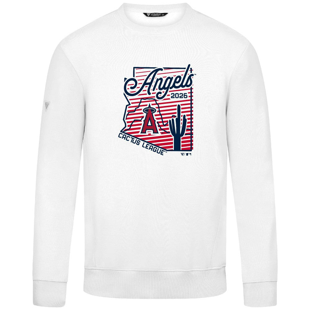 Los Angeles Angels Levelwear Zane Sunrise Sweatshirt White