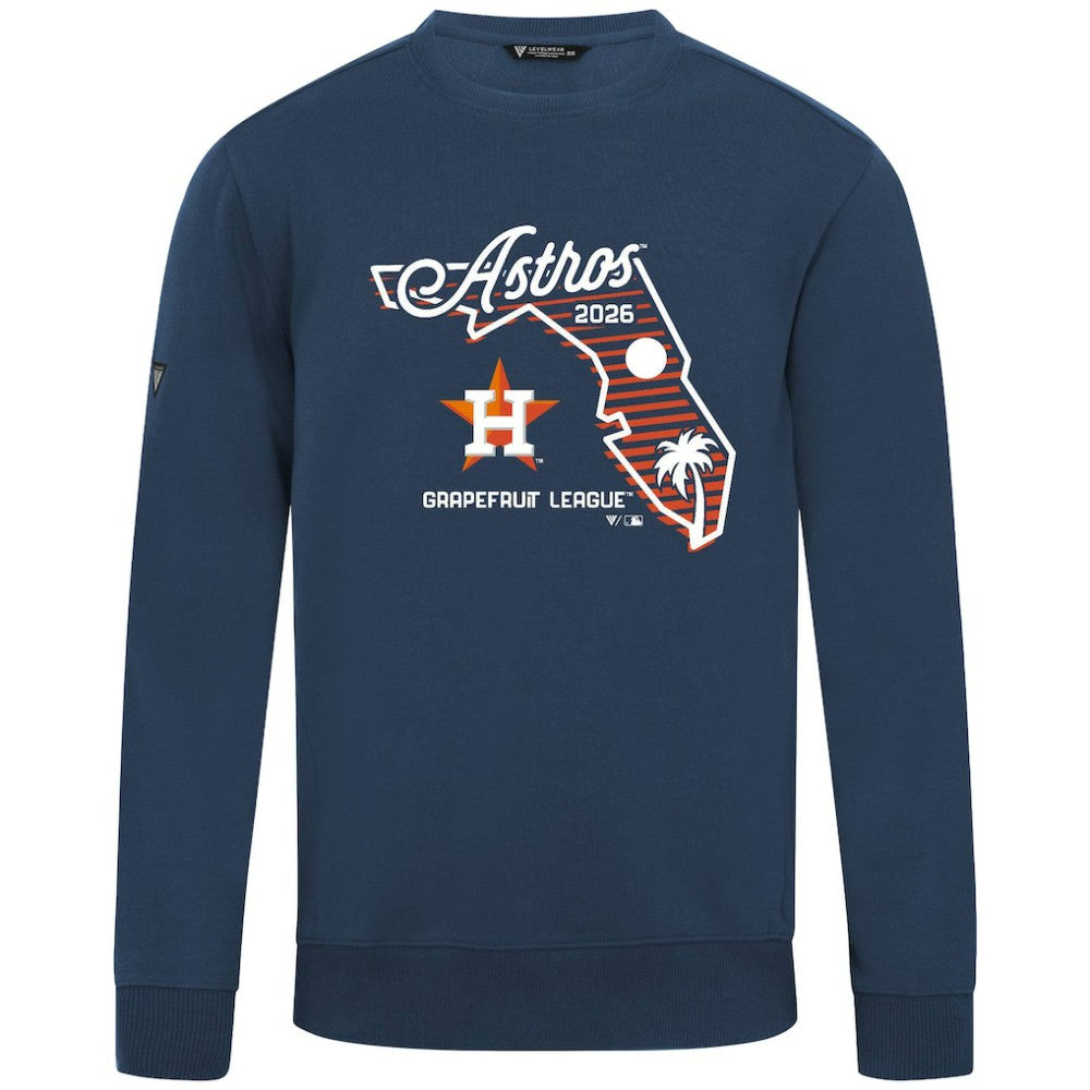 Houston Astros Levelwear Zane Sunrise Sweatshirt Navy