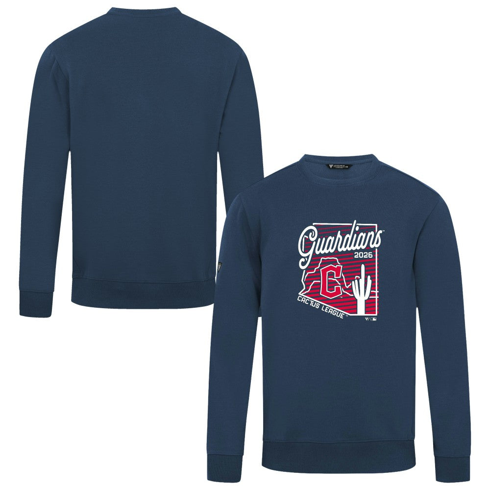Cleveland Guardians Levelwear Zane Sunrise Sweatshirt Navy