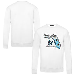 Miami Marlins Levelwear Zane Sunrise Sweatshirt White