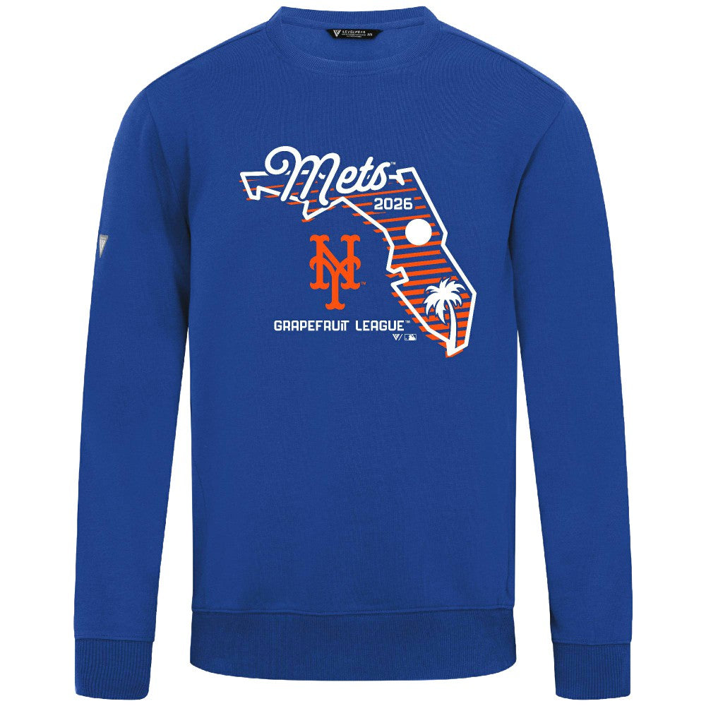 New York Mets Levelwear Zane Sunrise Sweatshirt Royal