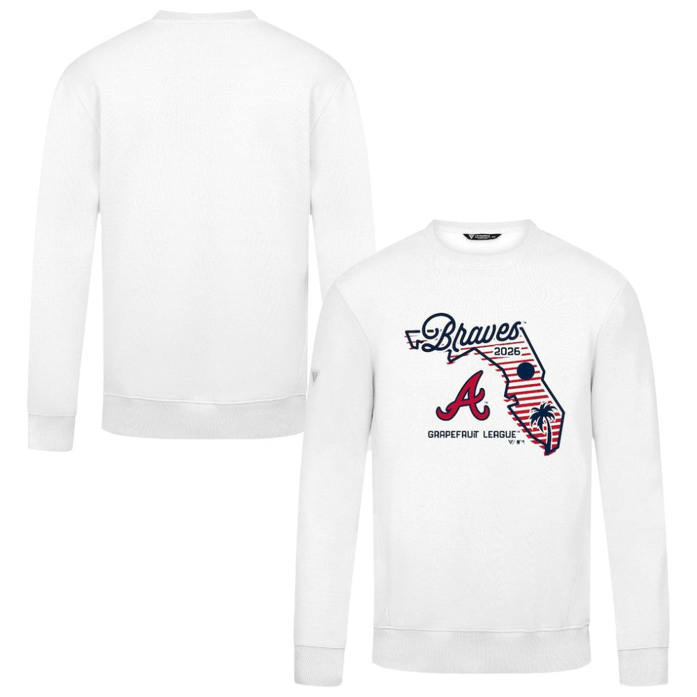 Atlanta Braves Levelwear Zane Sunrise Sweatshirt White