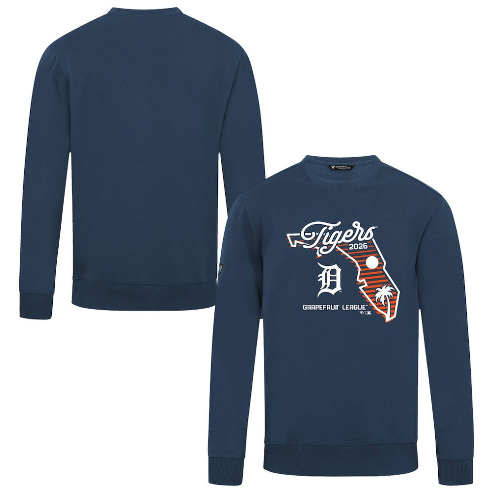 Detroit Tigers Levelwear Zane Sunrise Sweatshirt Navy