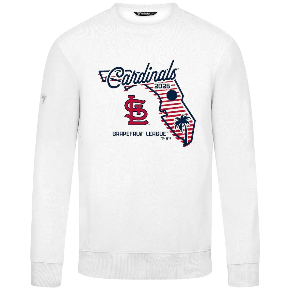 St. Louis Cardinals Levelwear Zane Sunrise Sweatshirt White
