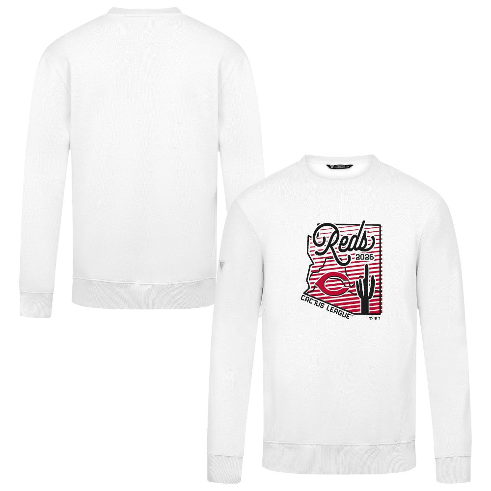 Cincinnati Reds Levelwear Zane Sunrise Sweatshirt White