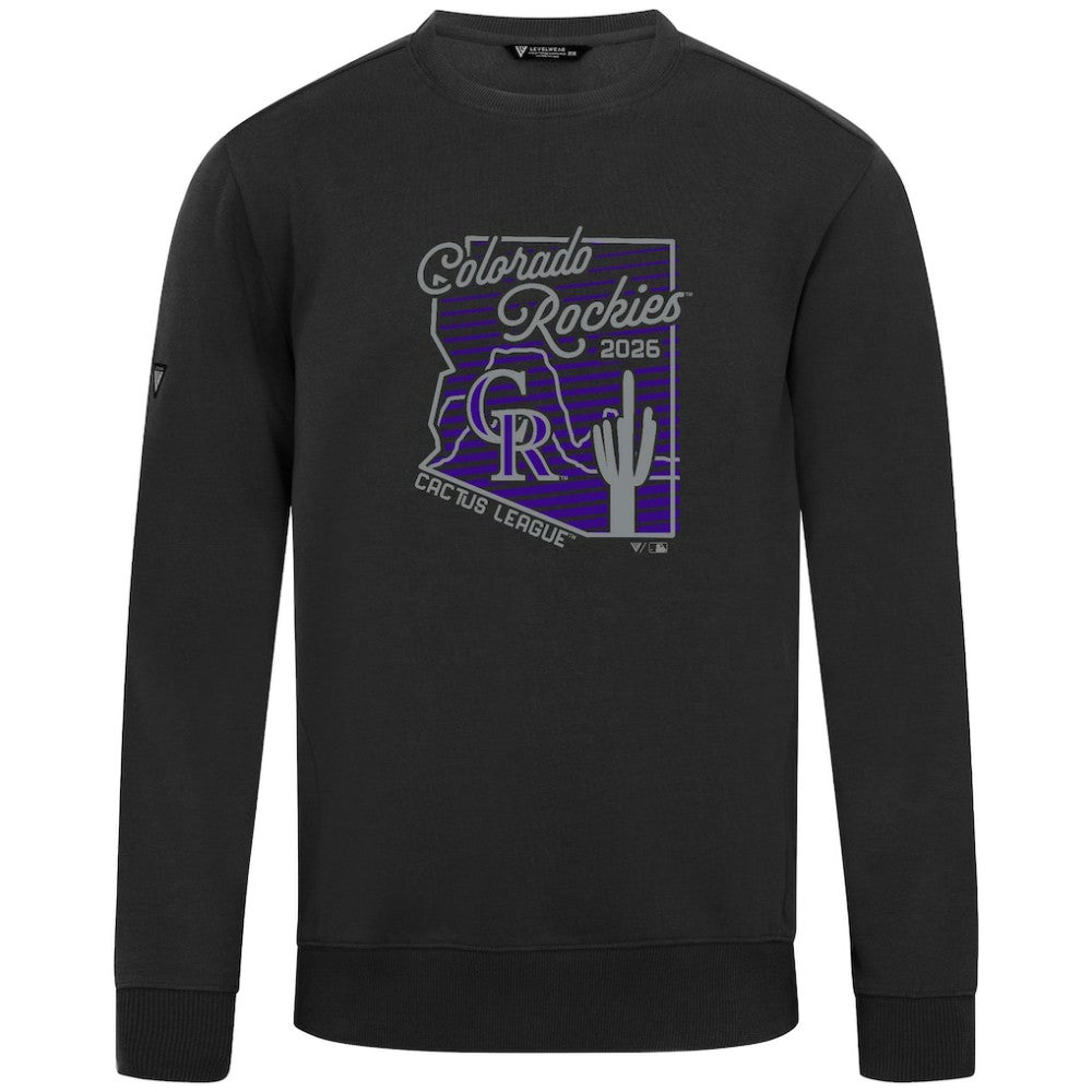 Colorado Rockies Levelwear Zane Sunrise Sweatshirt Black
