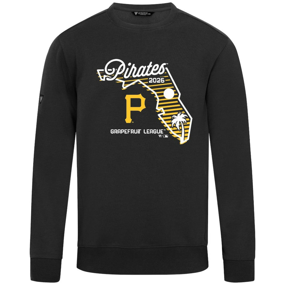 Pittsburgh Pirates Levelwear Zane Sunrise Sweatshirt Black