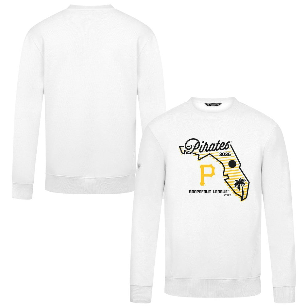 Pittsburgh Pirates Levelwear Zane Sunrise Sweatshirt White