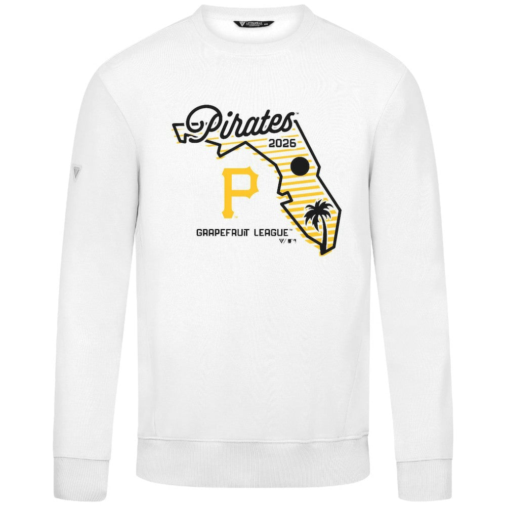 Pittsburgh Pirates Levelwear Zane Sunrise Sweatshirt White
