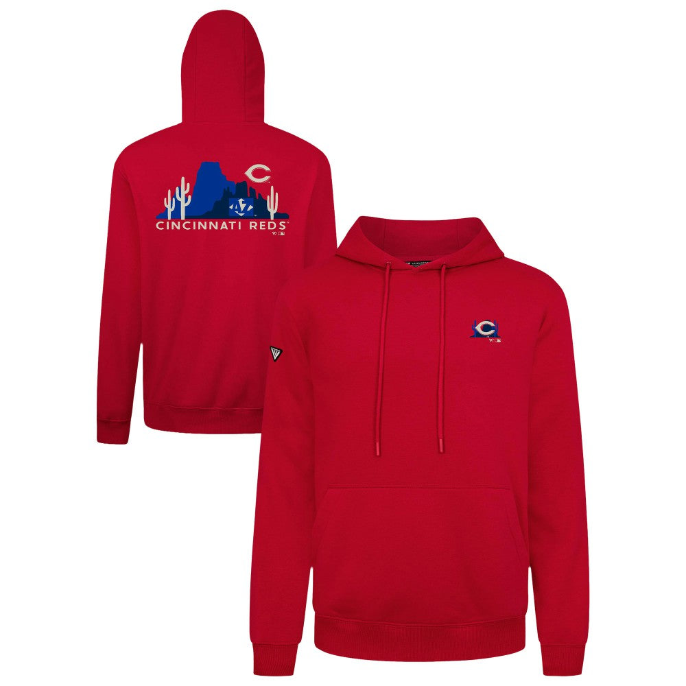 Cincinnati Reds Levelwear Panoramic Podium Hoodie Red
