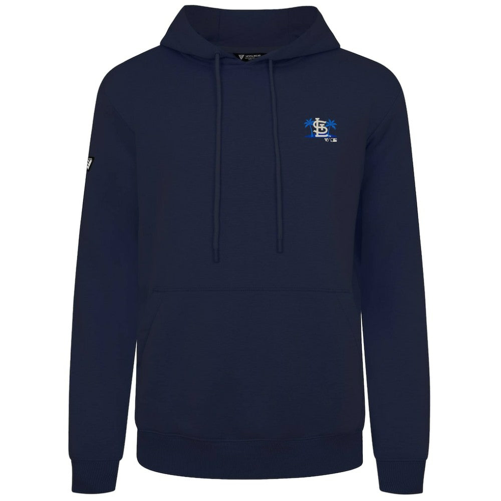 St. Louis Cardinals Levelwear Panoramic Podium Hoodie Navy