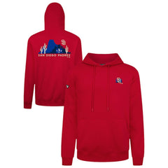 San Diego Padres Levelwear Panoramic Podium Hoodie Red