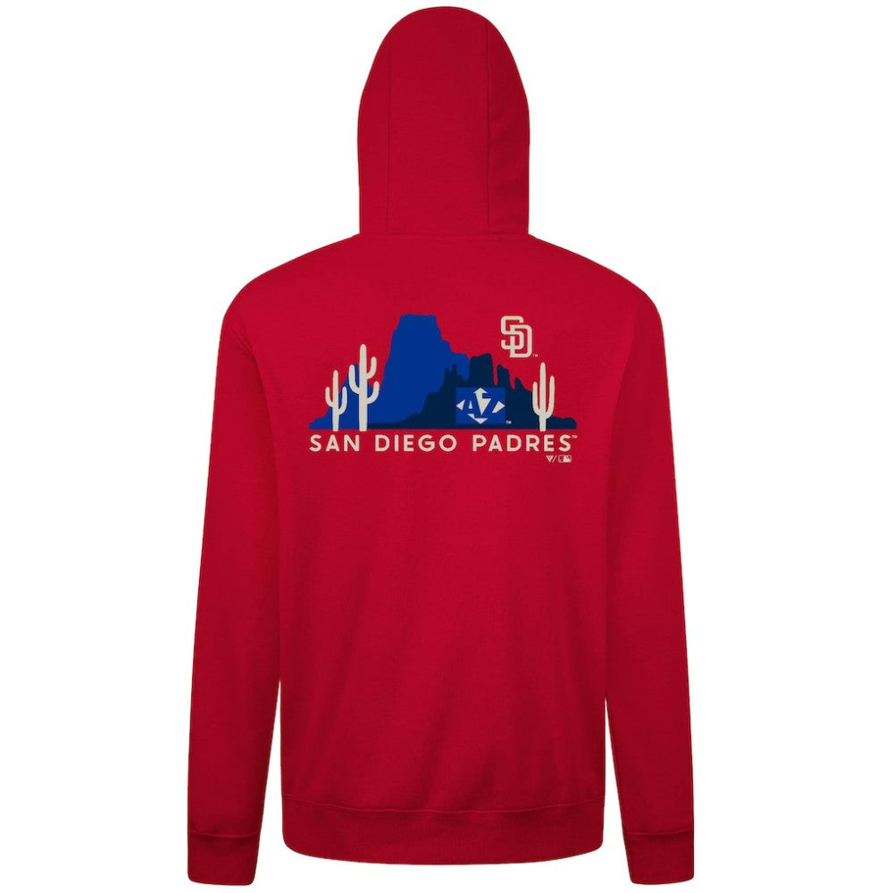 San Diego Padres Levelwear Panoramic Podium Hoodie Red