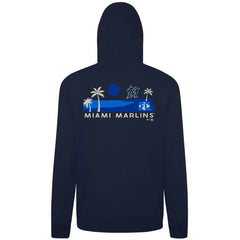 Miami Marlins Levelwear Panoramic Podium Hoodie Navy