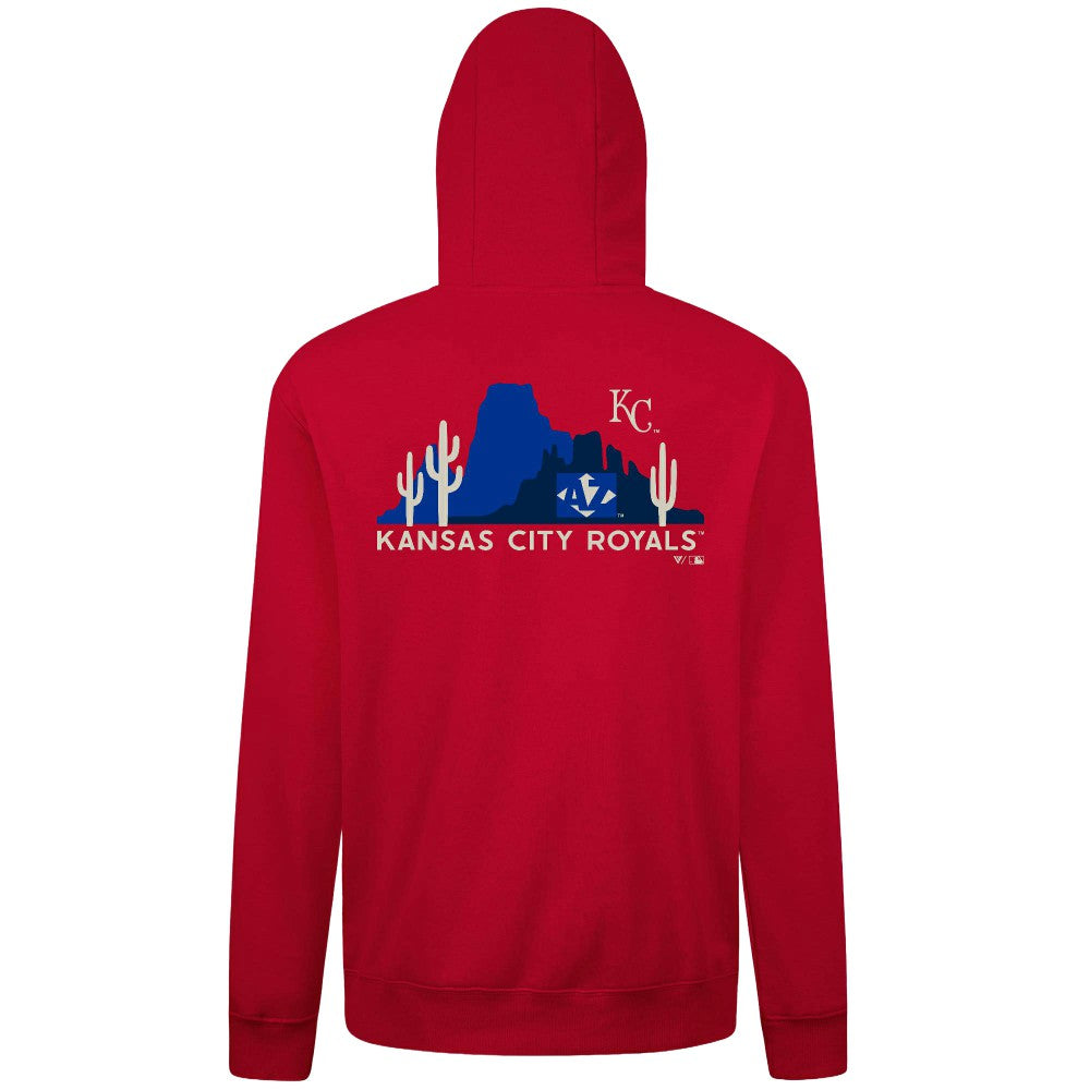 Kansas City Royals Levelwear Panoramic Podium Hoodie Red