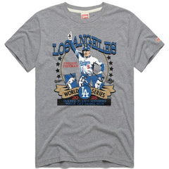 Freddie Freeman Los Angeles Dodgers Homage Unisex 2026 Gold Collection Walk Off Tri-Blend T-Shirt Gray