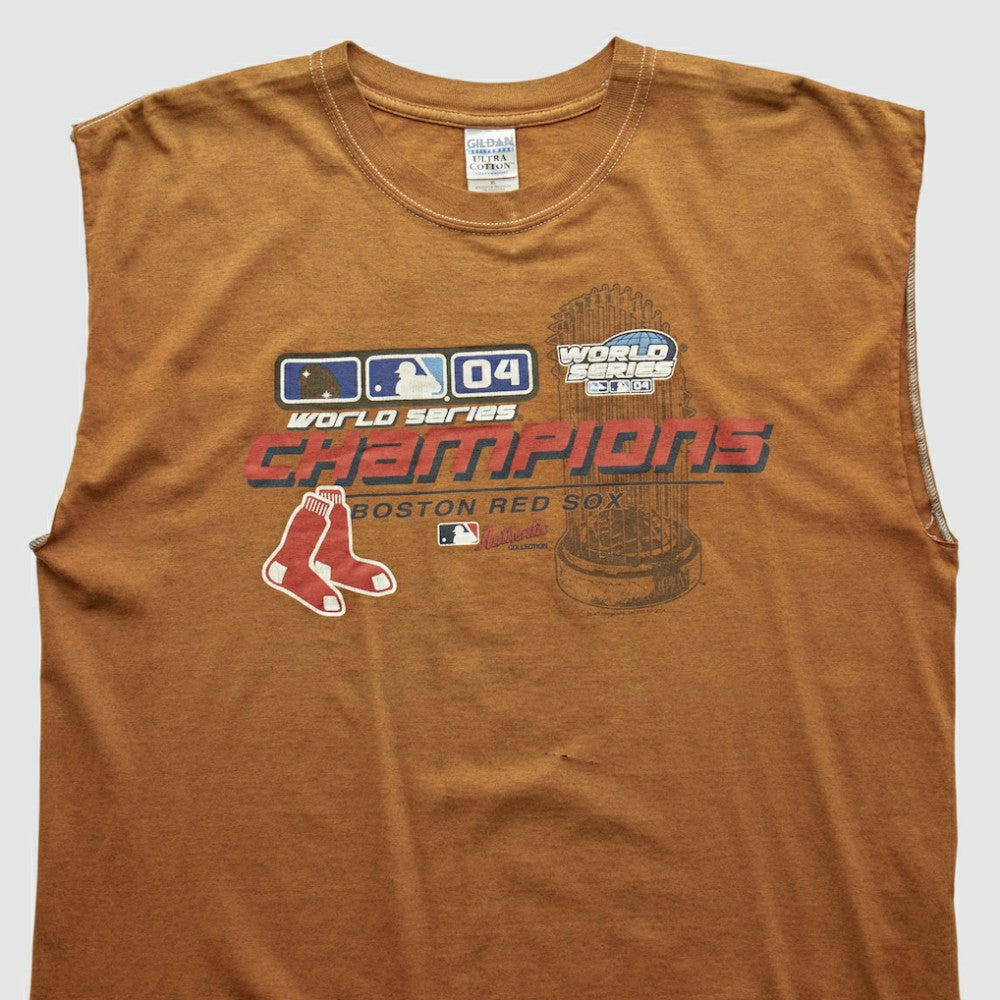 Boston Red Sox Gildan 2004 Tank Brown Vintage