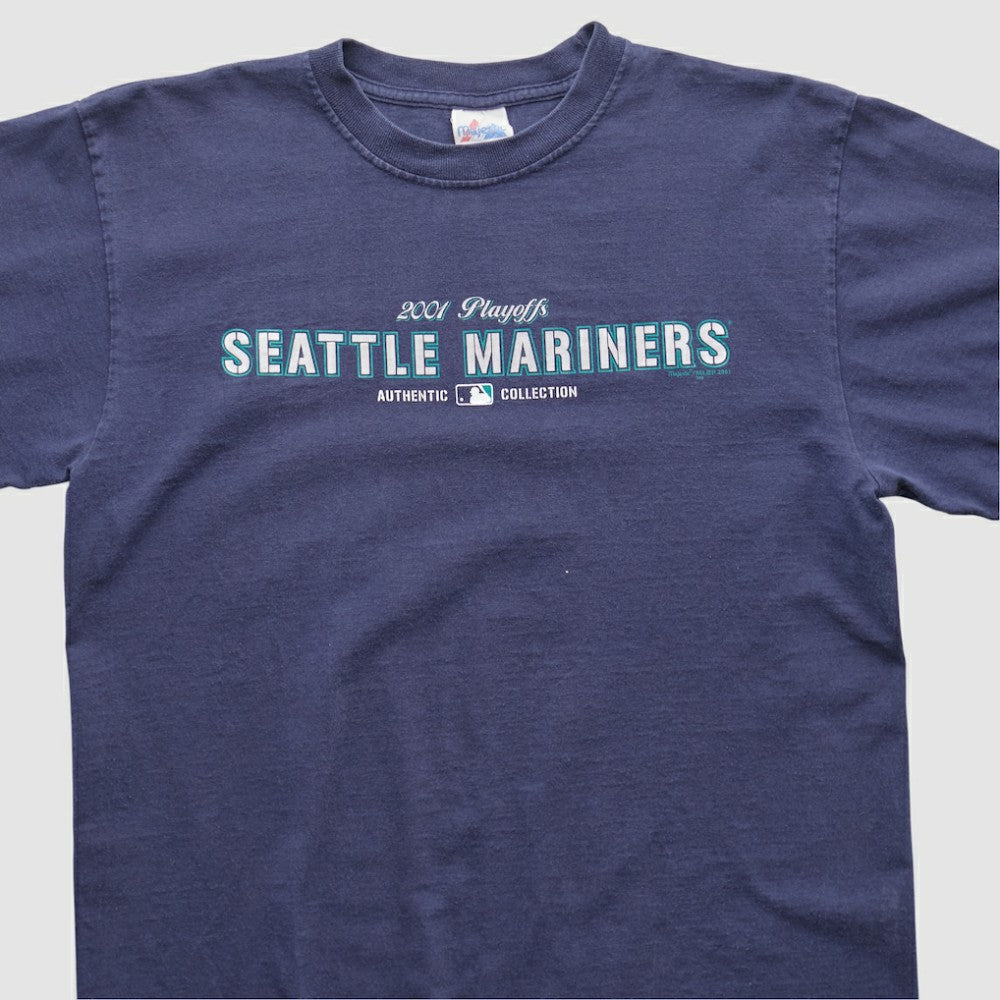 Seattle Mariners Majestic 2000s T-shirt Navy Vintage