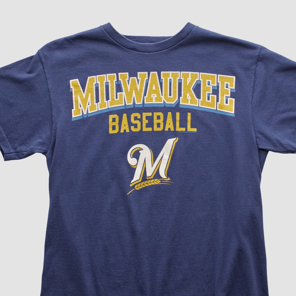 Milwaukee Brewers Genuine Merchandise 2000s T-shirt Navy Vintage