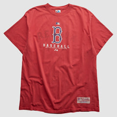 Boston Red Sox Majestic 2000s T-shirt Red Vintage