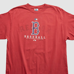 Boston Red Sox Majestic 2000s T-shirt Red Vintage