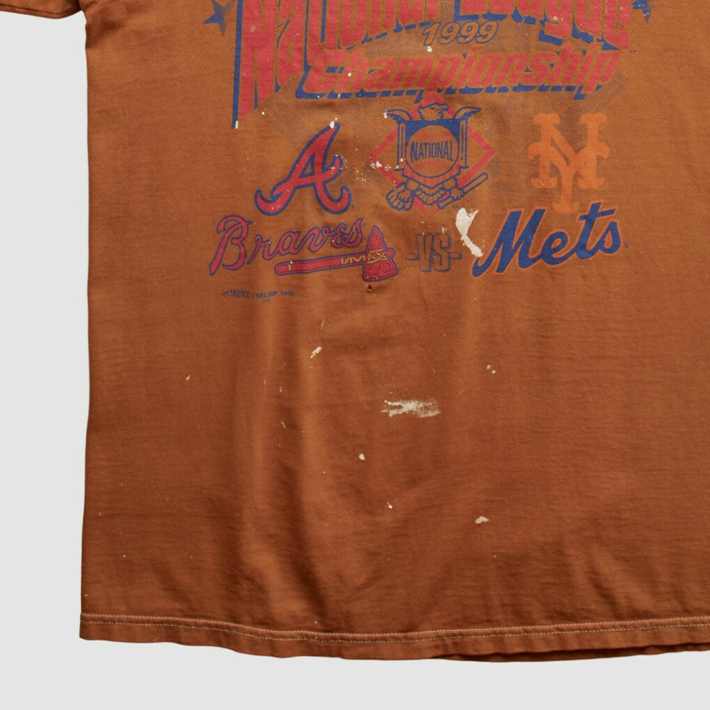 MLB National League Championship Majestic 1999 T-shirt Orange Vintage
