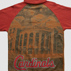 St. Louis Cardinals Majestic 2010s Hooded Pullover Sweatshirt Brown Vintage