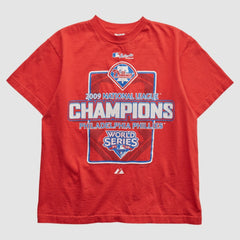 Philadelphia Phillies Delta 2009 T-shirt Red Vintage