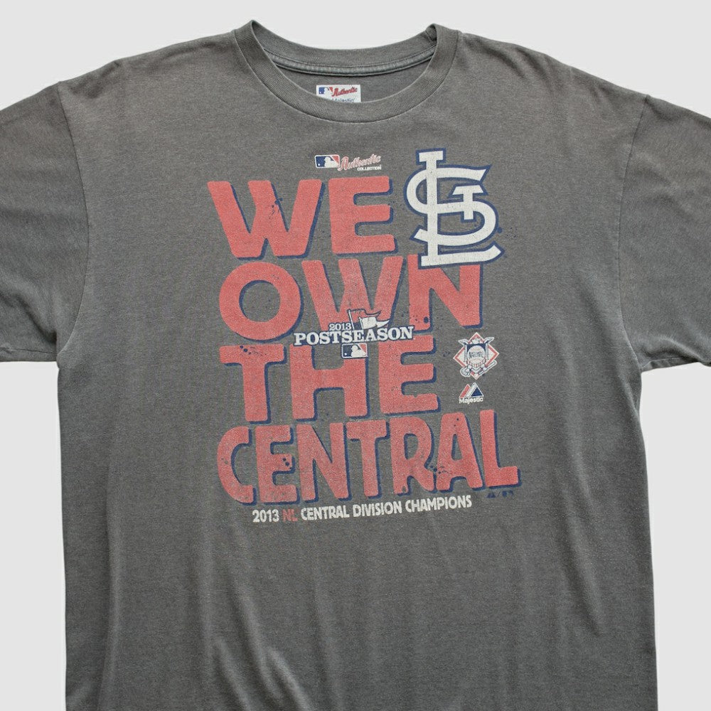 St. Louis Cardinals Majestic 2013 T-shirt Dark Heather Gray Vintage