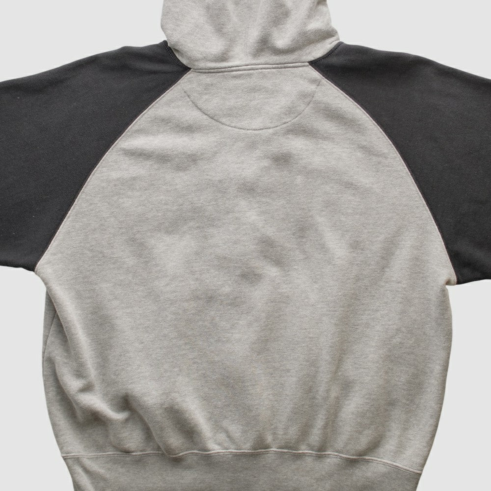 Chicago White Sox Majestic 2000s Hooded Full Zip Sweatshirt Heather Gray Vintage