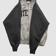 Chicago White Sox Majestic 2000s Hooded Full Zip Sweatshirt Heather Gray Vintage