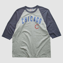 Chicago Cubs Majestic 2000s T-shirt Heather Gray Vintage