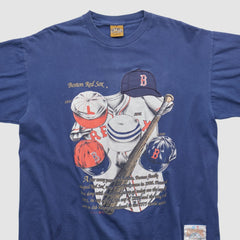 Boston Red Sox Nutmeg Mills 90s T-shirt Navy Vintage