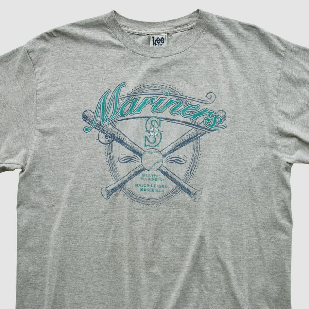 Seattle Mariners Lee Apparel 2001 T-shirt Heather Gray Vintage