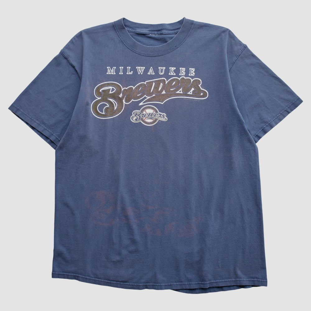 Milwaukee Brewers 2000s T-shirt Blue Vintage