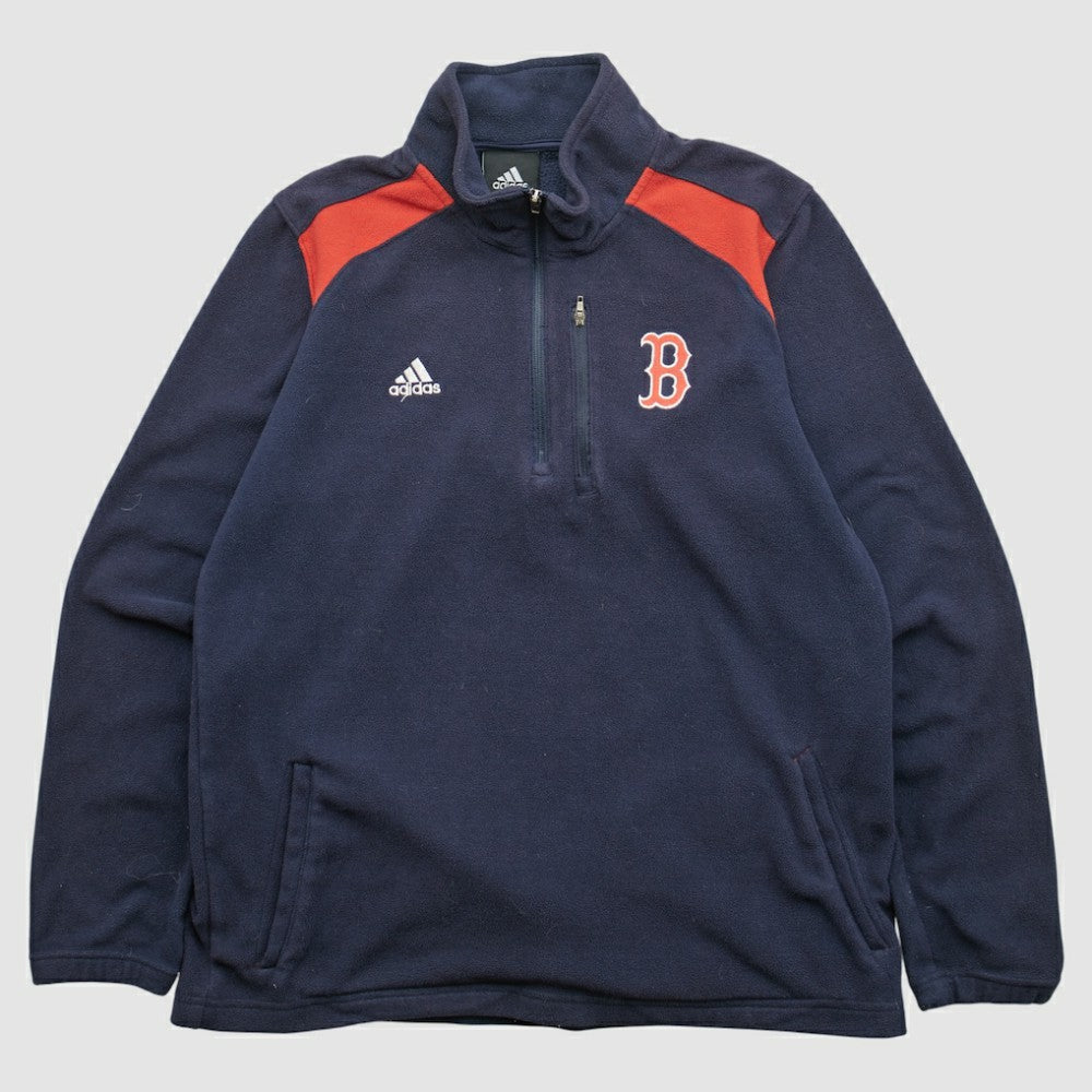 Boston Red Sox Adidas 2010s 1/4 Zip Sweatshirt Navy Vintage