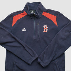 Boston Red Sox Adidas 2010s 1/4 Zip Sweatshirt Navy Vintage