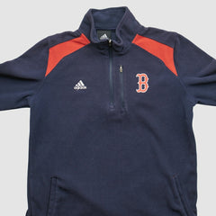 Boston Red Sox Adidas 2010s 1/4 Zip Sweatshirt Navy Vintage