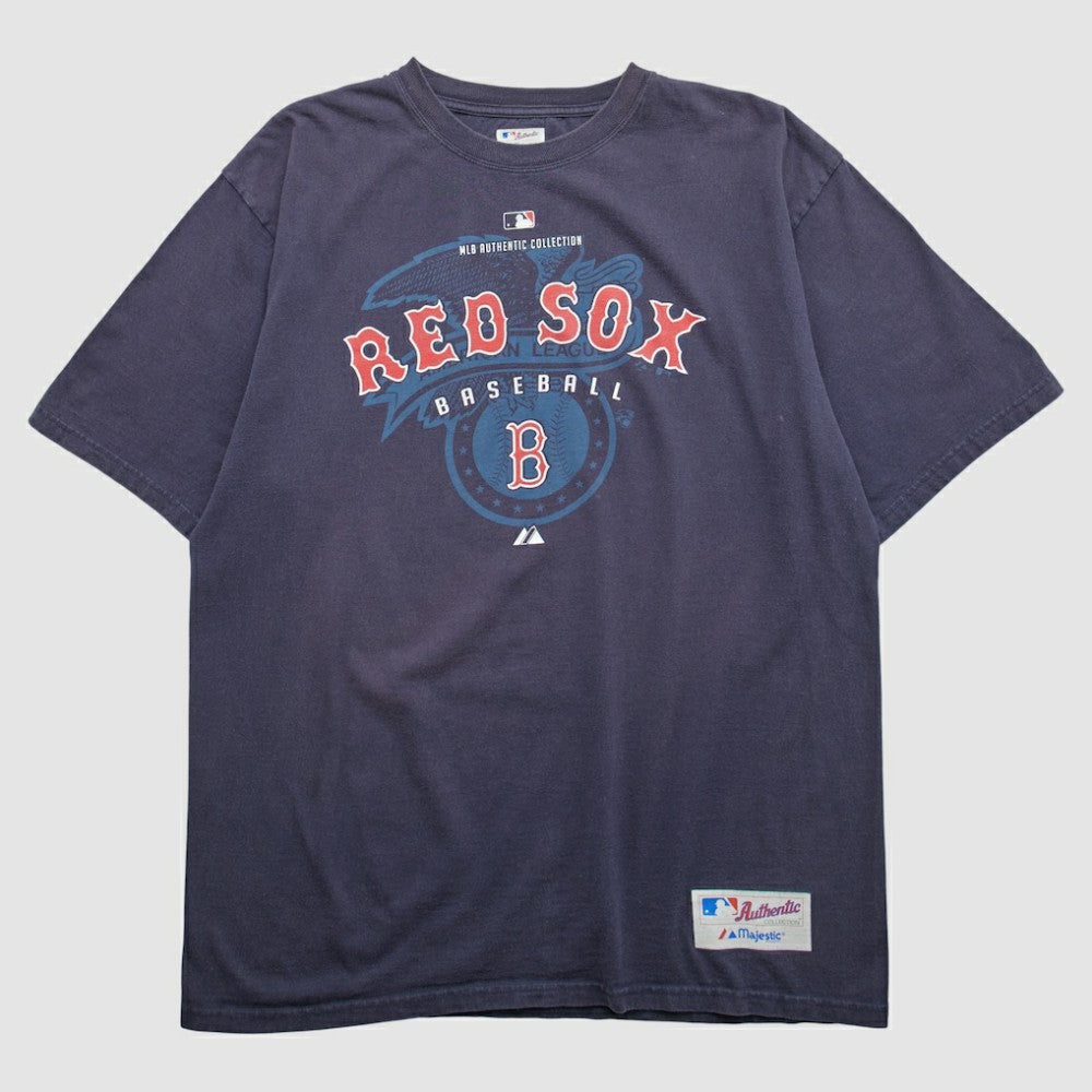 Boston Red Sox Majestic 2000s T-shirt Navy Vintage