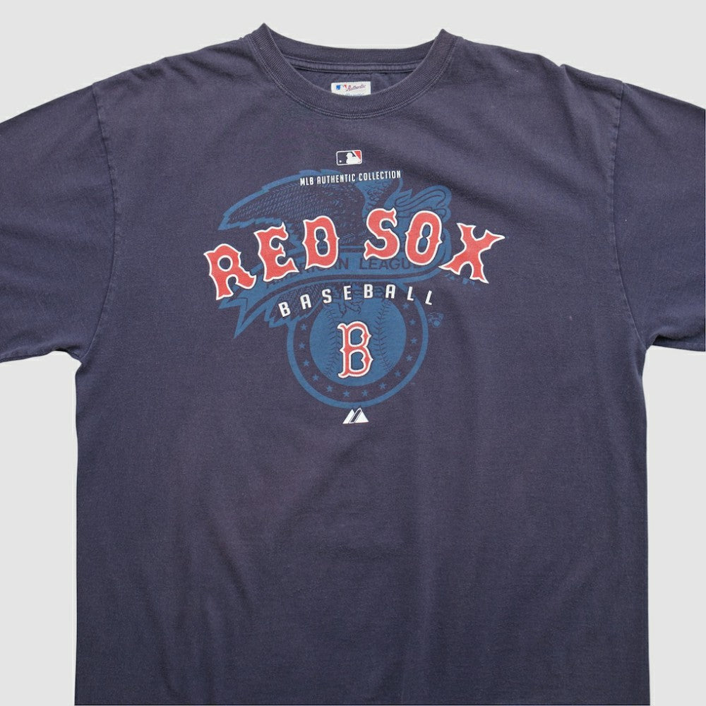 Boston Red Sox Majestic 2000s T-shirt Navy Vintage
