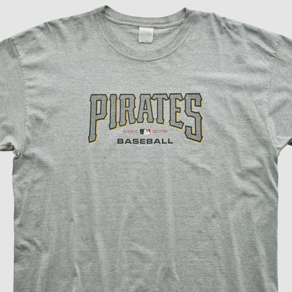 Pittsburgh Pirates Majestic 2003 T-shirt Heather Gray Vintage